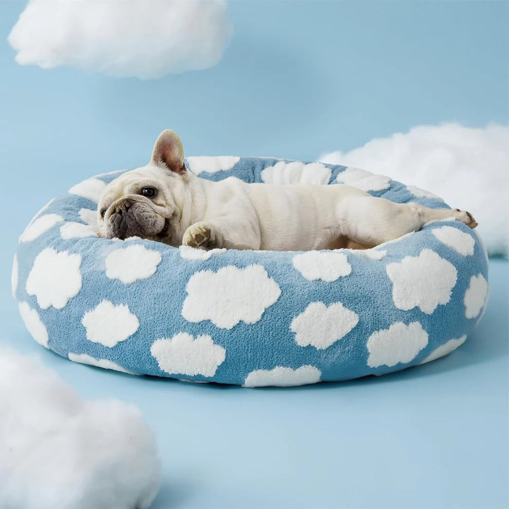 CozyPaw Donut Dog Bed – Modern Design, Soft & Warm, Washable