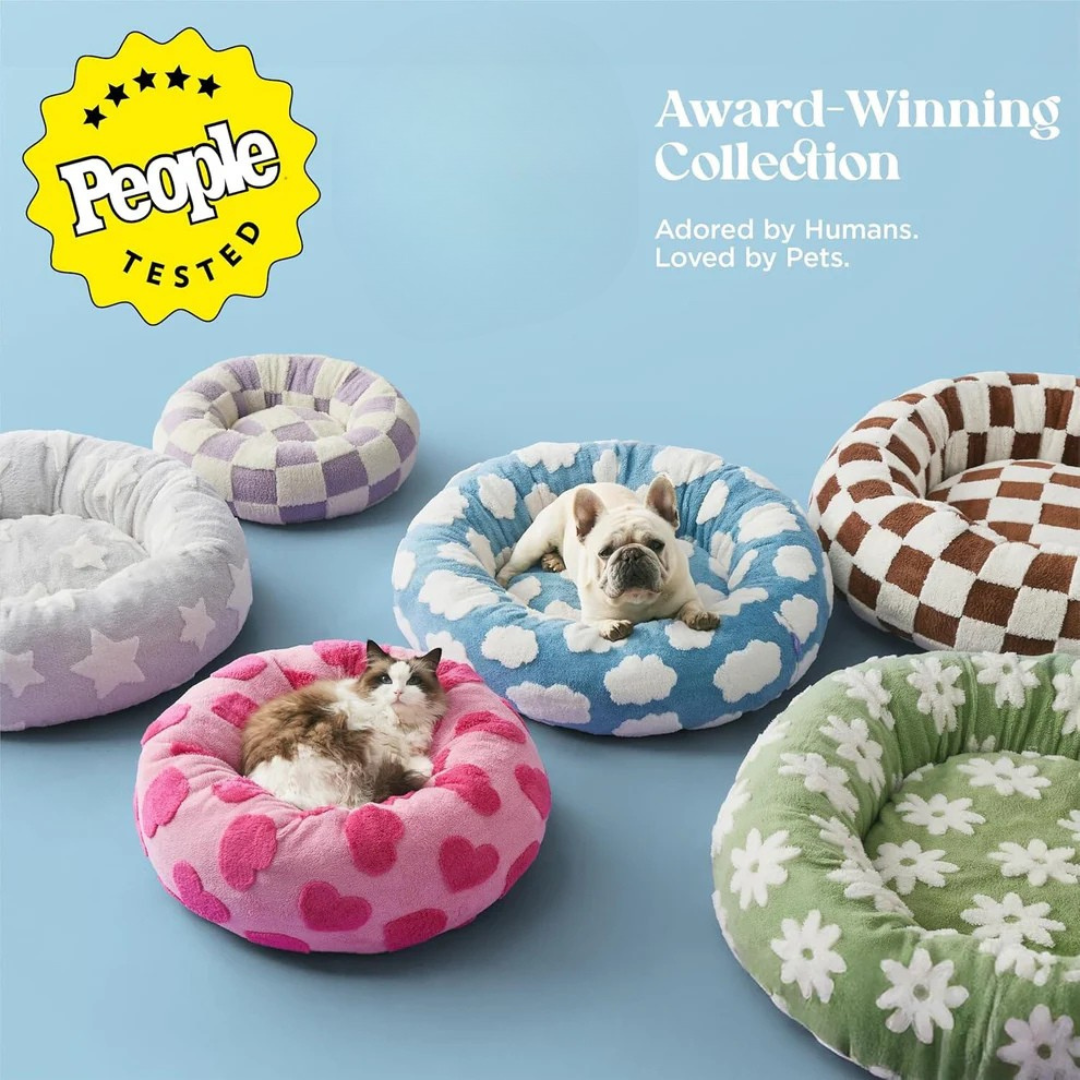 CozyPaw Donut Dog Bed – Modern Design, Soft & Warm, Washable