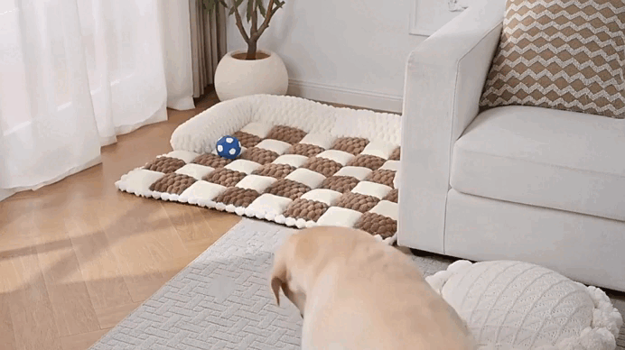 Fluffy Fuzzy Calming Dog Bed Sofa Protector Pet Mat. Super Soft & Supportive