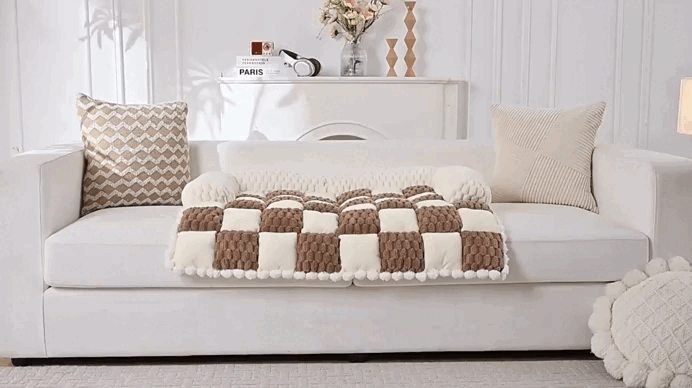 Fluffy Fuzzy Calming Dog Bed Sofa Protector Pet Mat. Ultimate Comfort & Protection